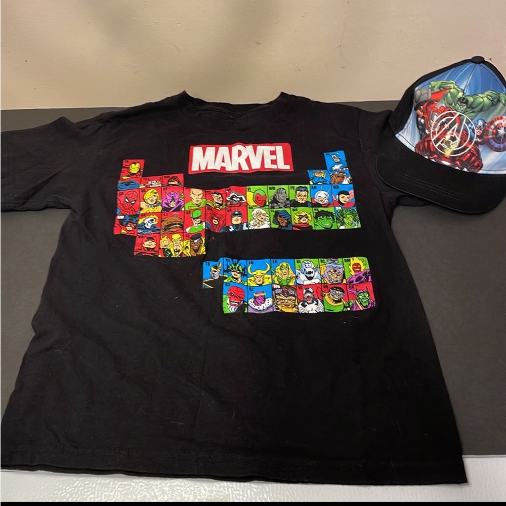 Marvel T-shirt and hat